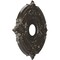Ekena Millwork Attica PVC Ceiling Medallion (Fits Canopies up to 5 5/8"), Metallic Charcoal, 16"OD x 3 1/2"ID x 1"P CMP16ATCCH - alternate 4